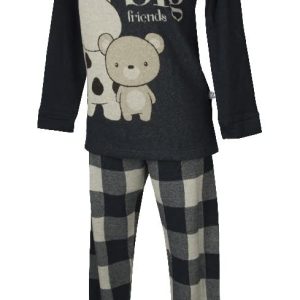 Winter Pajamas Soft and Warm Long Sleeve Henley Neck Article 15677, 2162 Scottish blu, Small