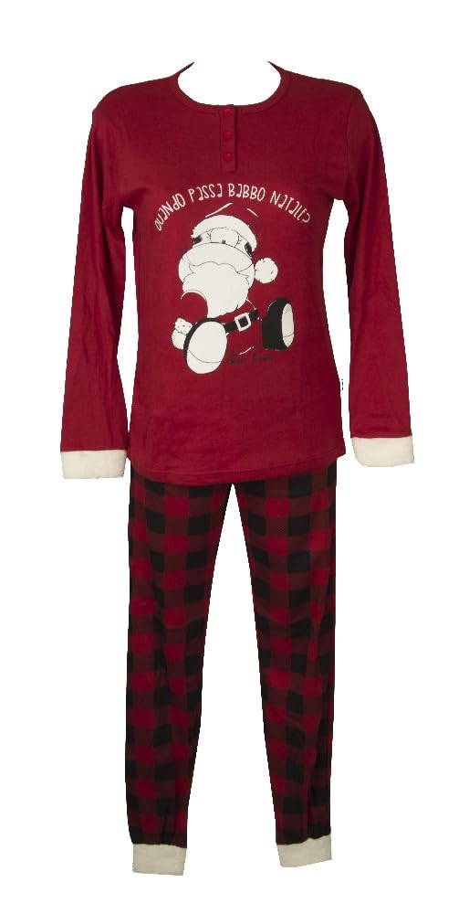 Baby Girl Pajamas Teen Girl Kids Winter Interlock Long Sleeve Henley Neck Item 32288, 2149 V. unica Natale, 15 Years