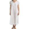 Women's Victorian Nightgown, 100% Cotton, Side Pockets, Scoop Neckline, Short Sleeve, Summerwear