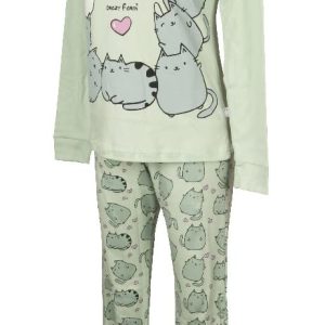 Women's Pajamas Winter Cotton Interlock Long Sleeve Henley Neck Article 15648, 2141 Verde Acqua, Small