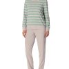 Schlafanzug Lang Frottee Warm Kuschelig Wohlfühlen-Nightwear Women's Pijama Set