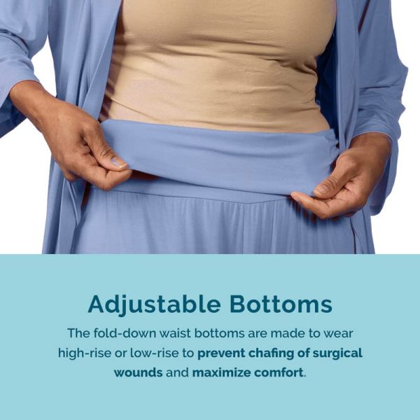 | Adaptive Hospital Wear for Women | Mastectomy, Hysterectomy, Chemo, Post-Op, Breast Cancer | 2-Piece Set