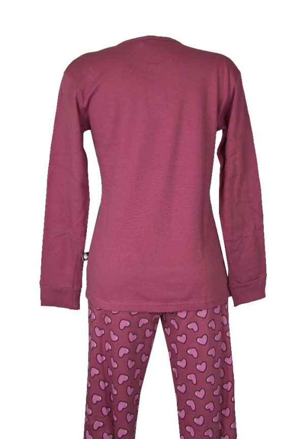 Baby Girl Pajamas Teen Girl Kids Winter Interlock Long Sleeve Henley Neck Item 32282, 2146 Fuxia, 11 Years