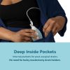 KickIt Post Surgery, Mastectomy, Breast Cancer, Tummy Tuck Pajamas with Internal Drain Pockets - Hysterectomy Recovery Gifts