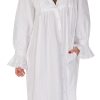 Sleepwear for Women - Button Down Nightgowns for Women, Amelia 100% Cotton Robe