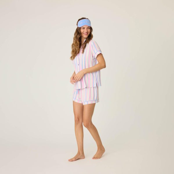 Women's Bayside Dreams 2-Piece Short-Sleeve Pajama Set with Headband