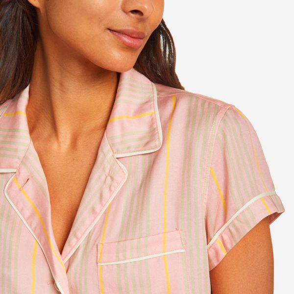 Striped Soft TENCEL™ Classic Short PJ Set