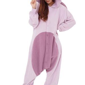 Pokemon Mewtwo Kigurumi - Luxurious Adult Onesie Halloween Costume | Pokemon Pajamas | Easy Care, Durable Cosplay