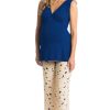 5 Piece Maternity and Nursing PJ Pant Set for Mom and Baby