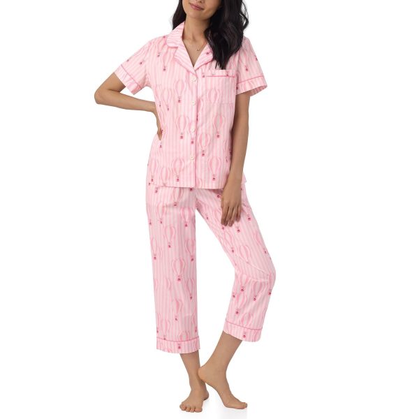 Women's Organic Cotton Classic Cropped Pj Set
