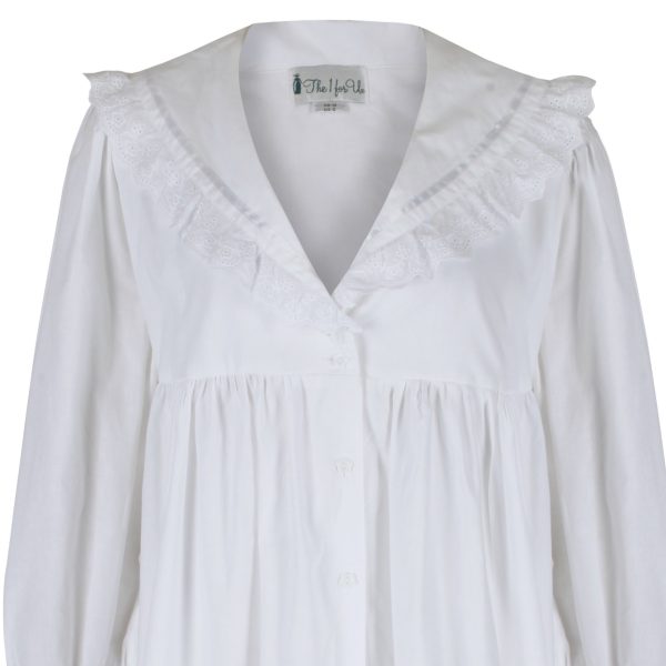 Sleepwear for Women - Button Down Nightgowns for Women, Amelia 100% Cotton Robe
