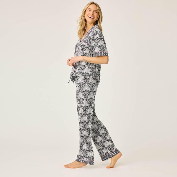 Women's Shady Beach Dreams Collection Notch Collar Pj Set