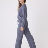 Women's Cable Crew Lounge Long Sleeve Top