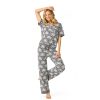 Women's Shady Beach Dreams Collection Notch Collar Pj Set