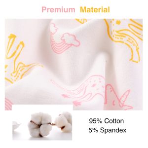Girls' Dress, Toddler Cotton Soft Short Sleeve Sleepshirts,3-10 Years
