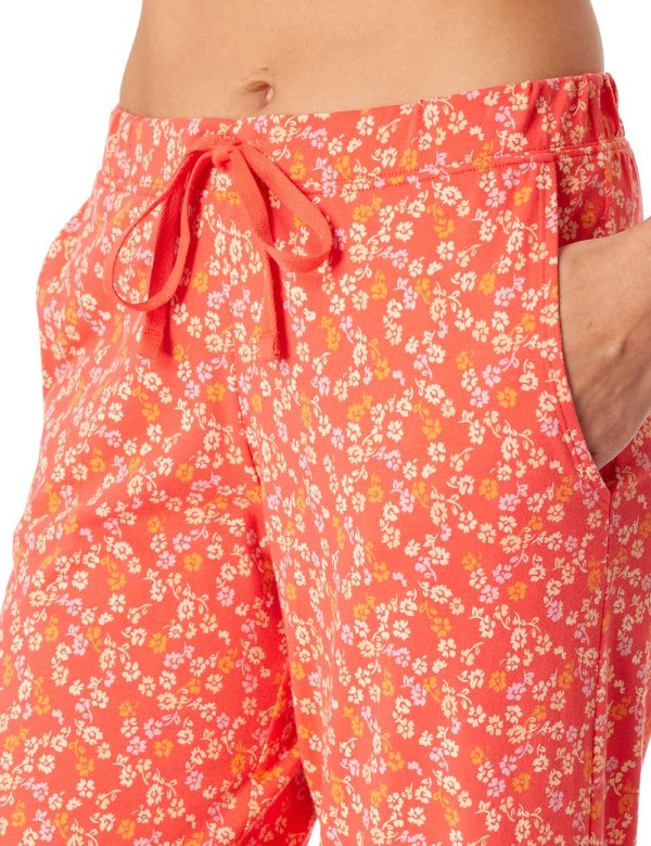 Cotton Long Trousers with Pattern - Mix + Relax Women's Pyjamas