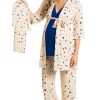 5 Piece Maternity and Nursing PJ Pant Set for Mom and Baby