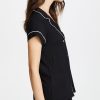 Gisele Classic Women's Pajama Set | Short Sleeve Button Down Shirt w Front Pocket, Shorts w Elastic Waist