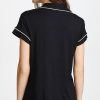 Gisele Classic Women's Pajama Set | Short Sleeve Button Down Shirt w Front Pocket, Shorts w Elastic Waist