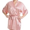 Women's Luxury Silk Sleepwear 100% Mulberry Silk Sexy Short Robe Kimono