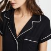 Gisele Classic Women's Pajama Set | Short Sleeve Button Down Shirt w Front Pocket, Shorts w Elastic Waist