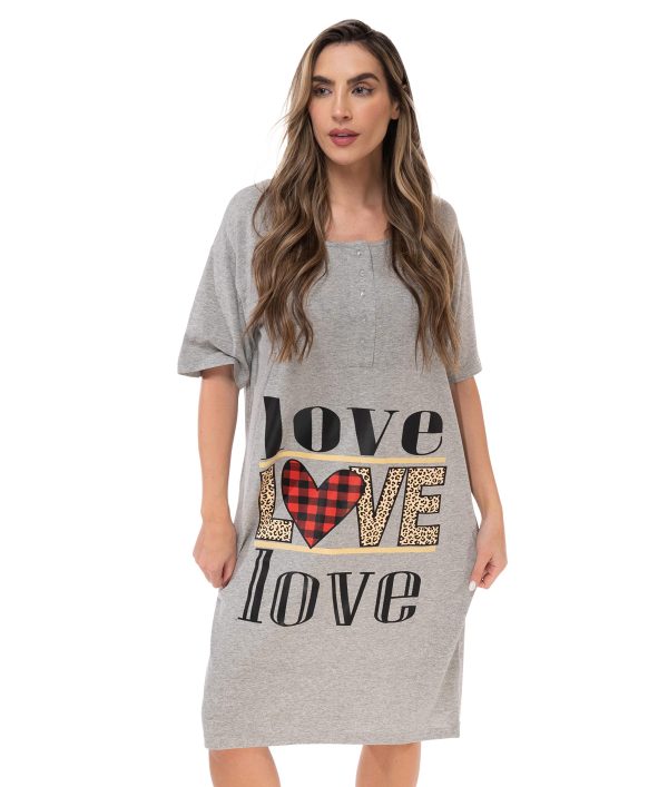 Short Sleeve Nightgown Sleepwear