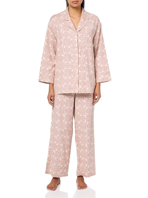 Women's Flannel Infinity Notch Pj Set Length: 28"/Inseam: 29"