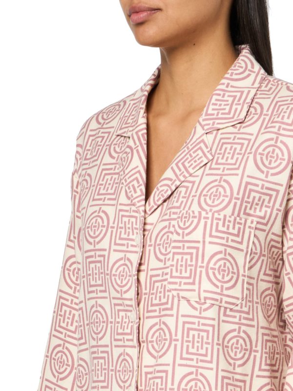 Women's Flannel Infinity Notch Pj Set Length: 28"/Inseam: 29"