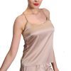 Womens Pure Natural Silk Cami Shorts PJ Set Sleepwear Nightwear