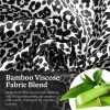 Leopard Pajamas for Women - Pajamas Set with 3/4 Sleeve Top & Pants - Leopard Print Bamboo from Viscose Lounge Pajama w/Black