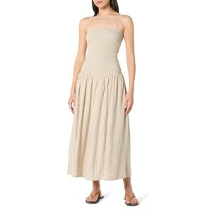 Women's Florencia Smocked Bodice Linen Maxi Dress